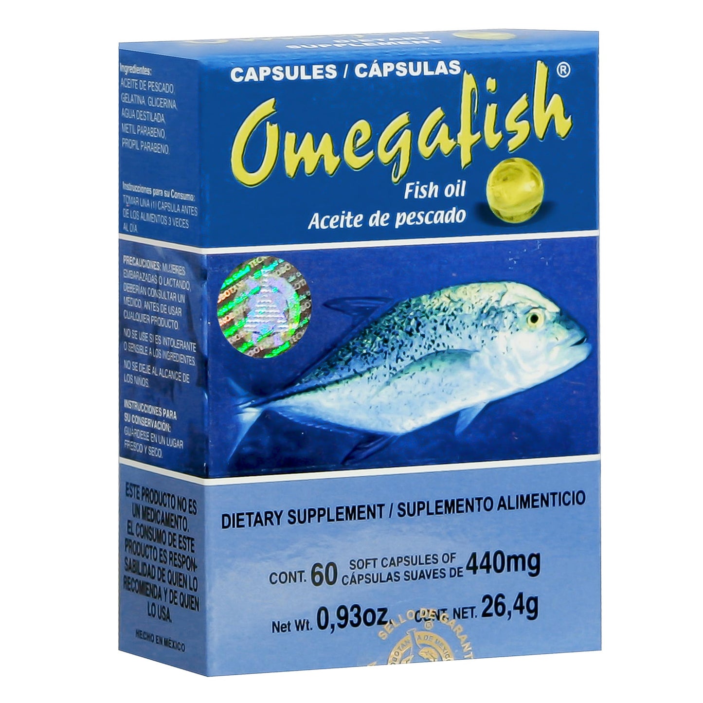 Cápsulas OMEGAFISH ® aceite de pescado caja blister 60