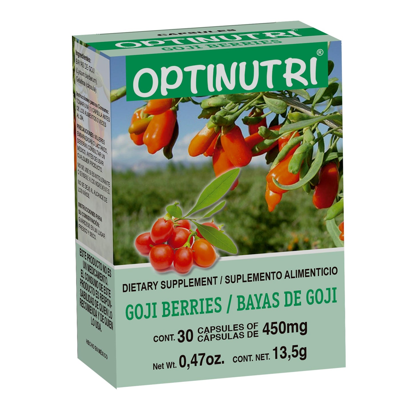 Cápsulas OPTINUTRI ® bayas de goji caja blister 30