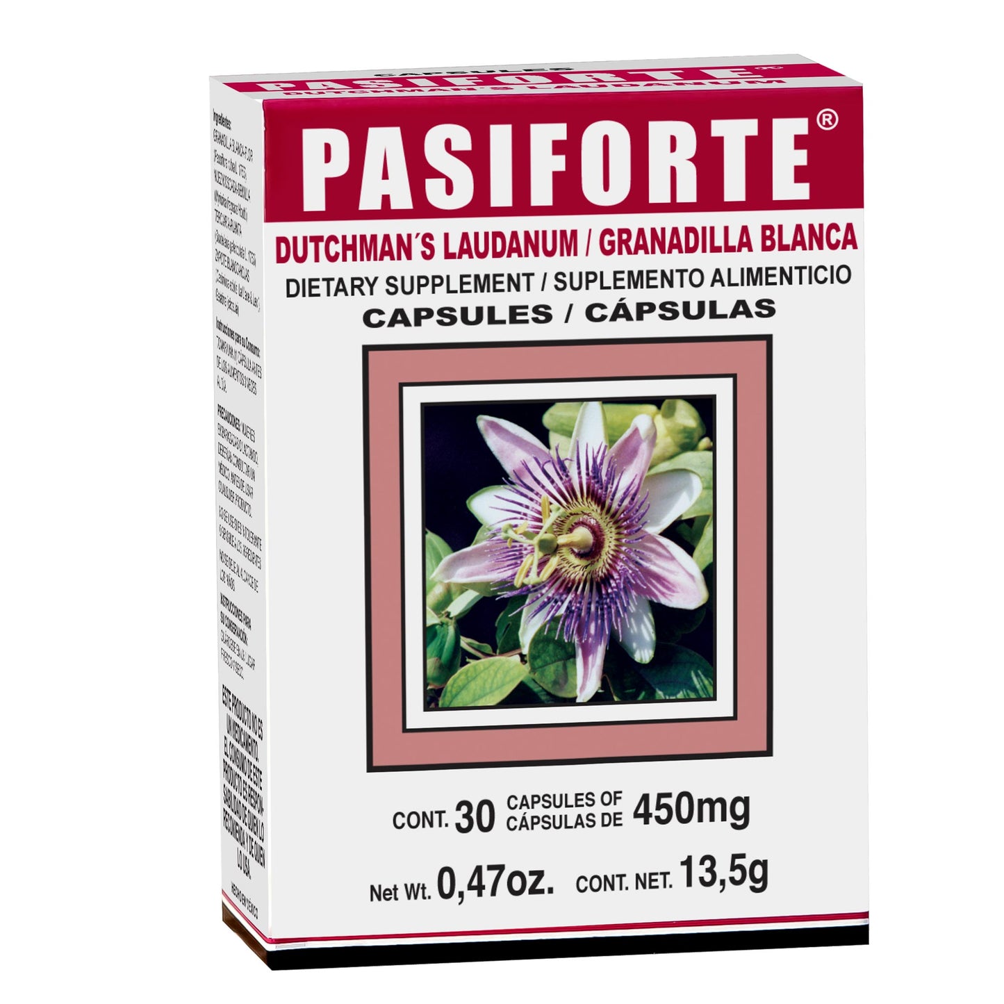 Cápsulas PASIFORTE ® granadilla blanca caja blister 30