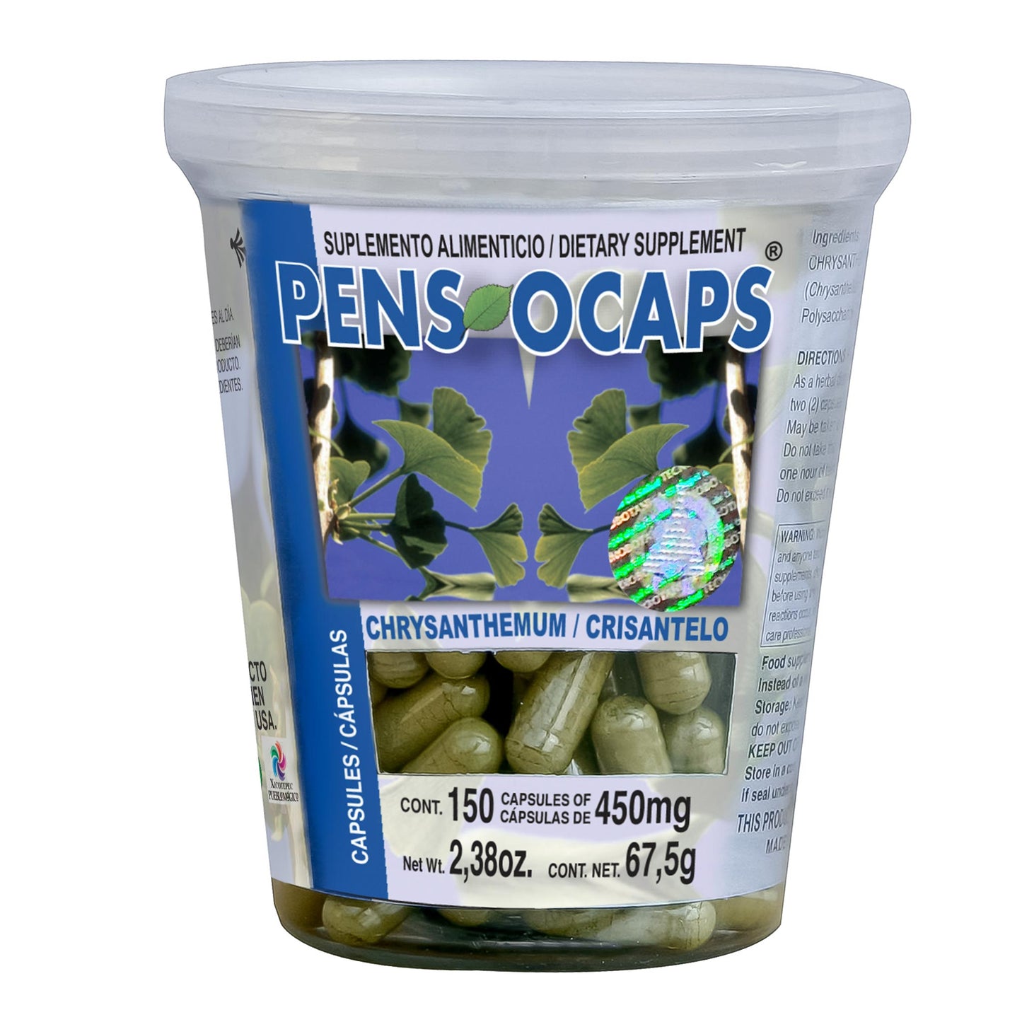 Cápsulas PENSOCAPS ® crisantelo frasco 150