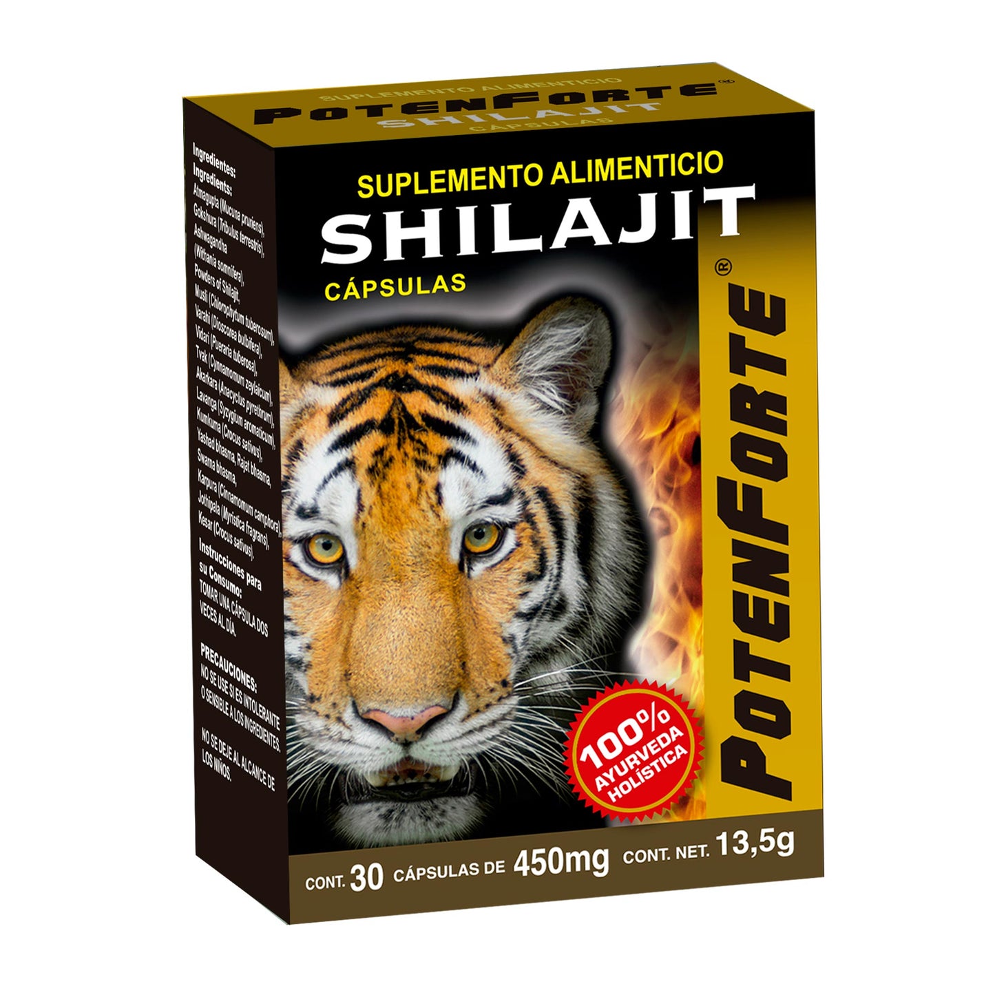Cápsulas POTENFORTE ® shilajit del Himalaya caja blister 30