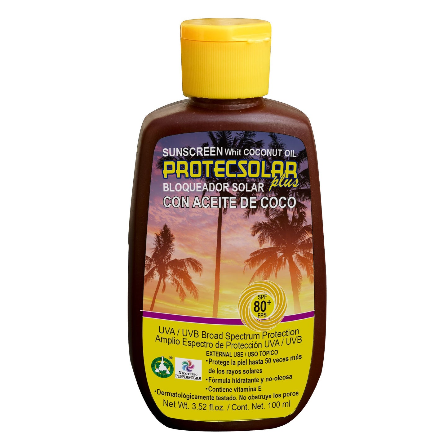 Aceite corporal PROTECSOLAR ® aceite de coco frasco de 100ml