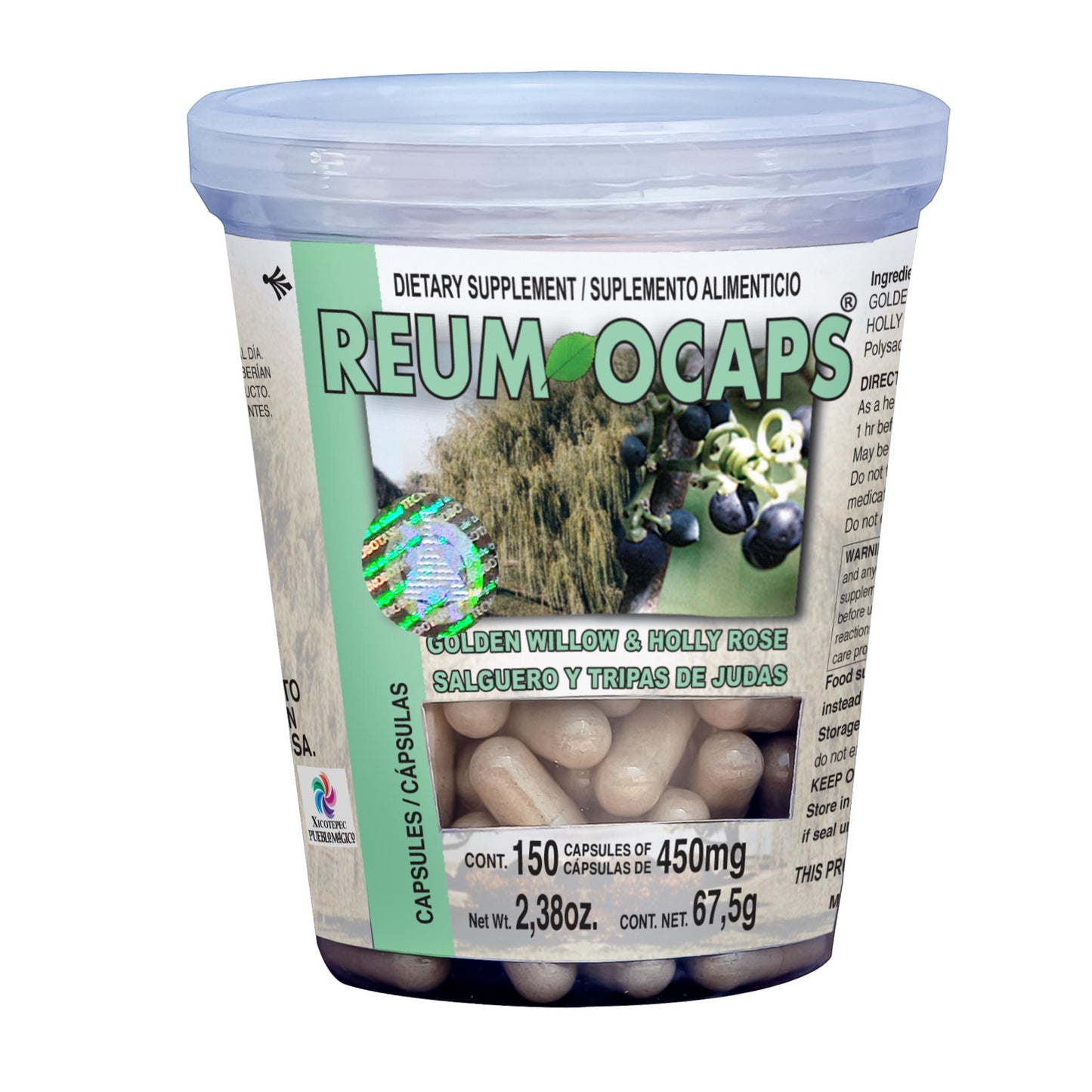 Cápsulas REUMOCAPS ® salguero y tripas de judas frasco 150