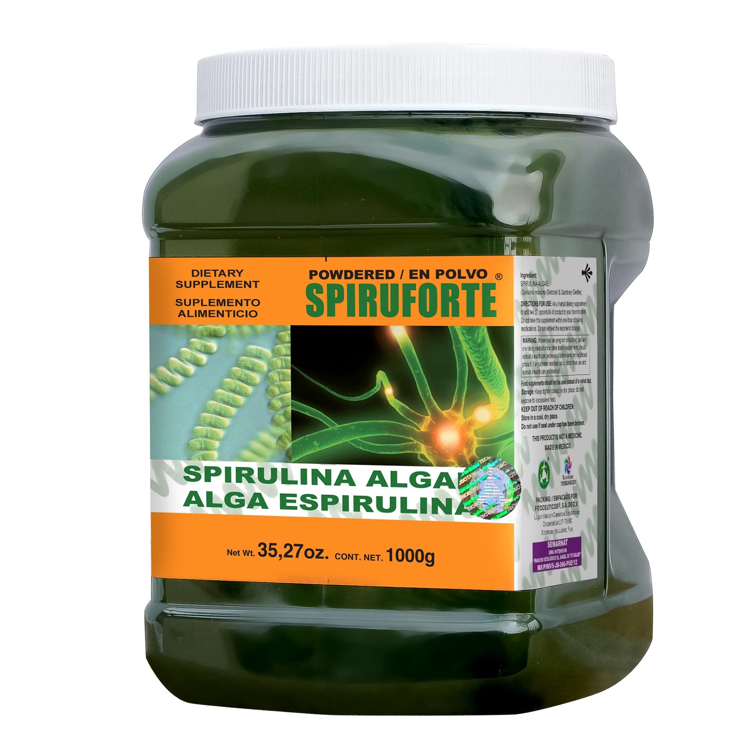 Polvo SPIRUFORTE ® spirulina bote 1000g