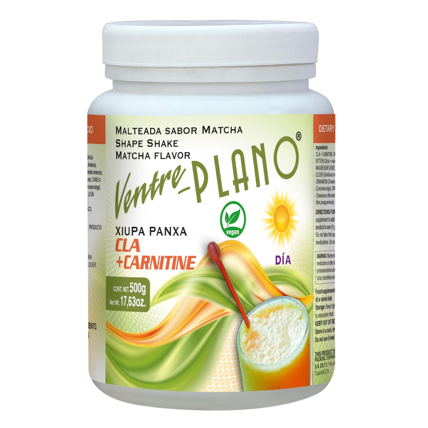 Polvo VENTRE PLANO ® CLA con carnitina y l-taurina bote 500g