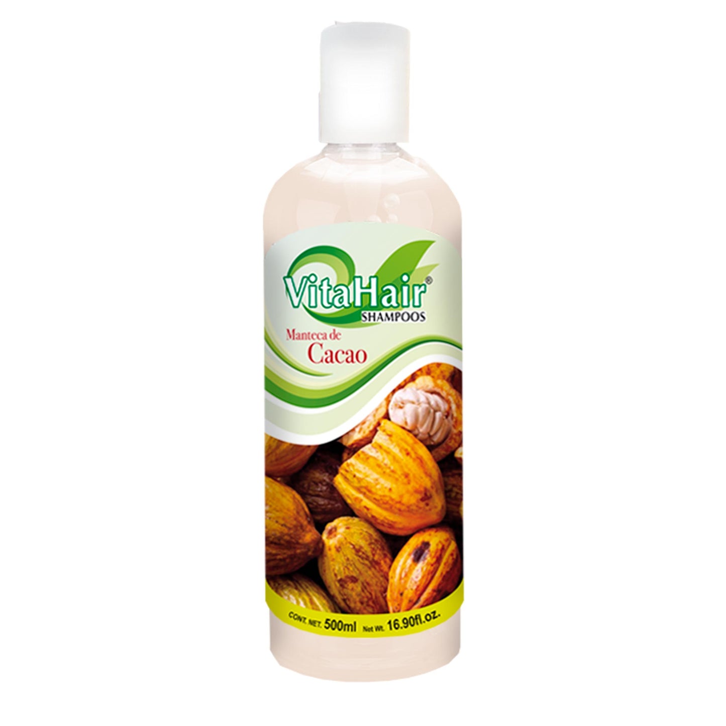 Shampoo VITAHAIR ® manteca de cacao frasco 500ml