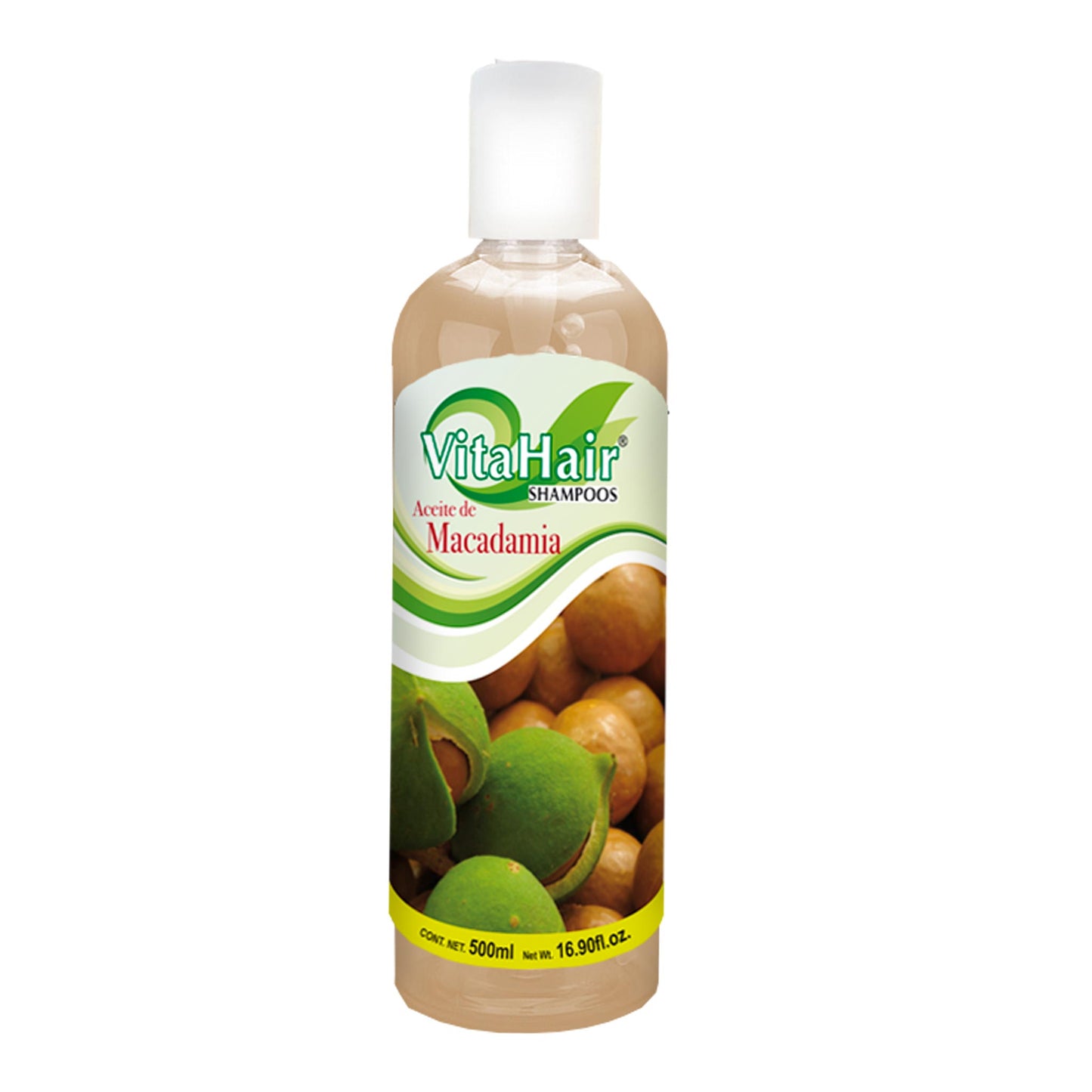 Shampoo VITAHAIR ® aceite de macadamia frasco 500ml