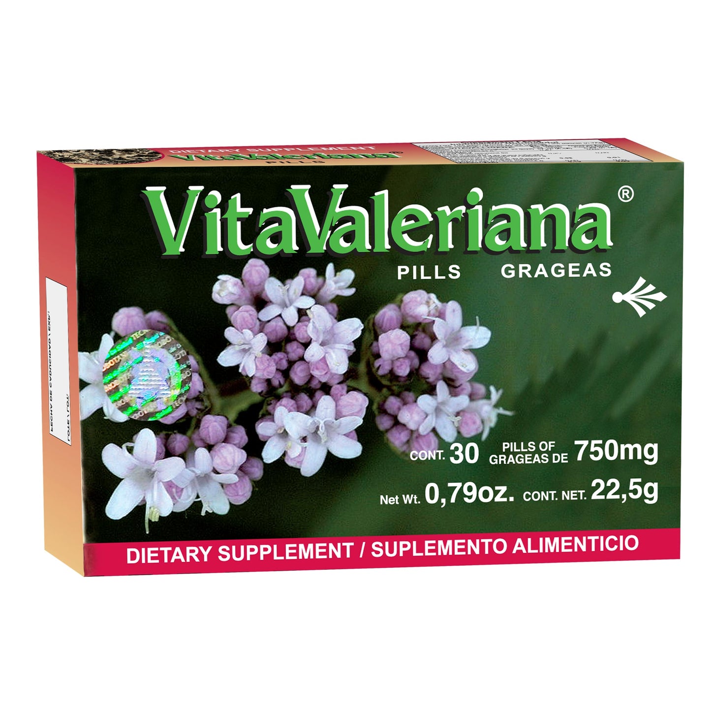 Grageas VITAVALERIANA ® raíz de valeriana blanca caja blister 30