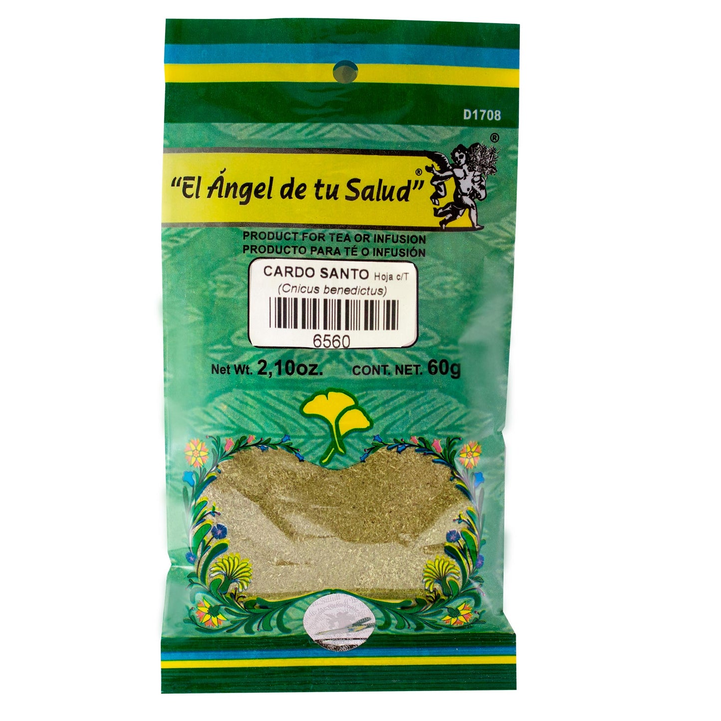 CARDO SANTO hojas con tallo ™ Polvo bolsa verde 60g