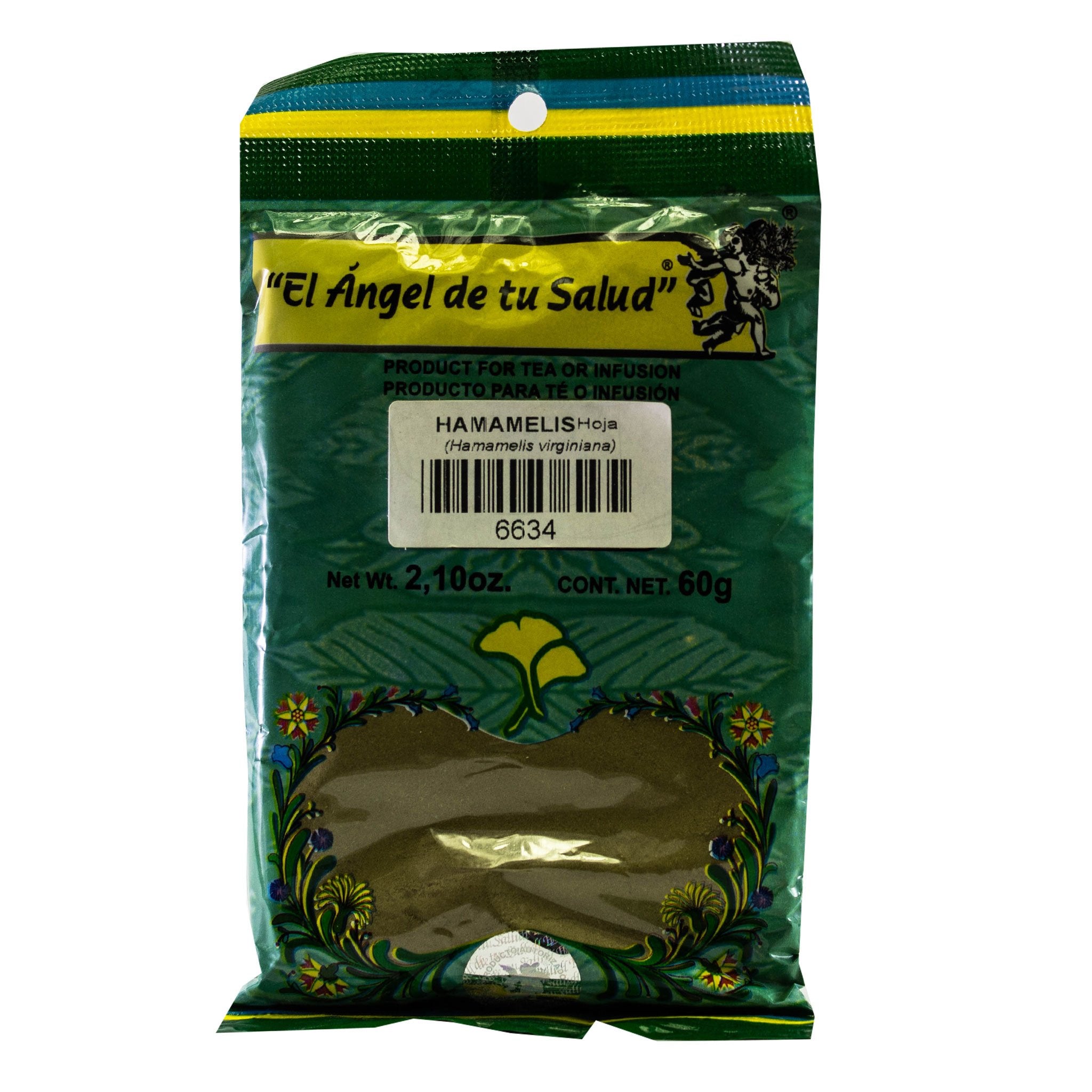 Hamamelis Hojas ™ Polvo Bolsa Verde 60g El Ángel De Tu Salud 4895