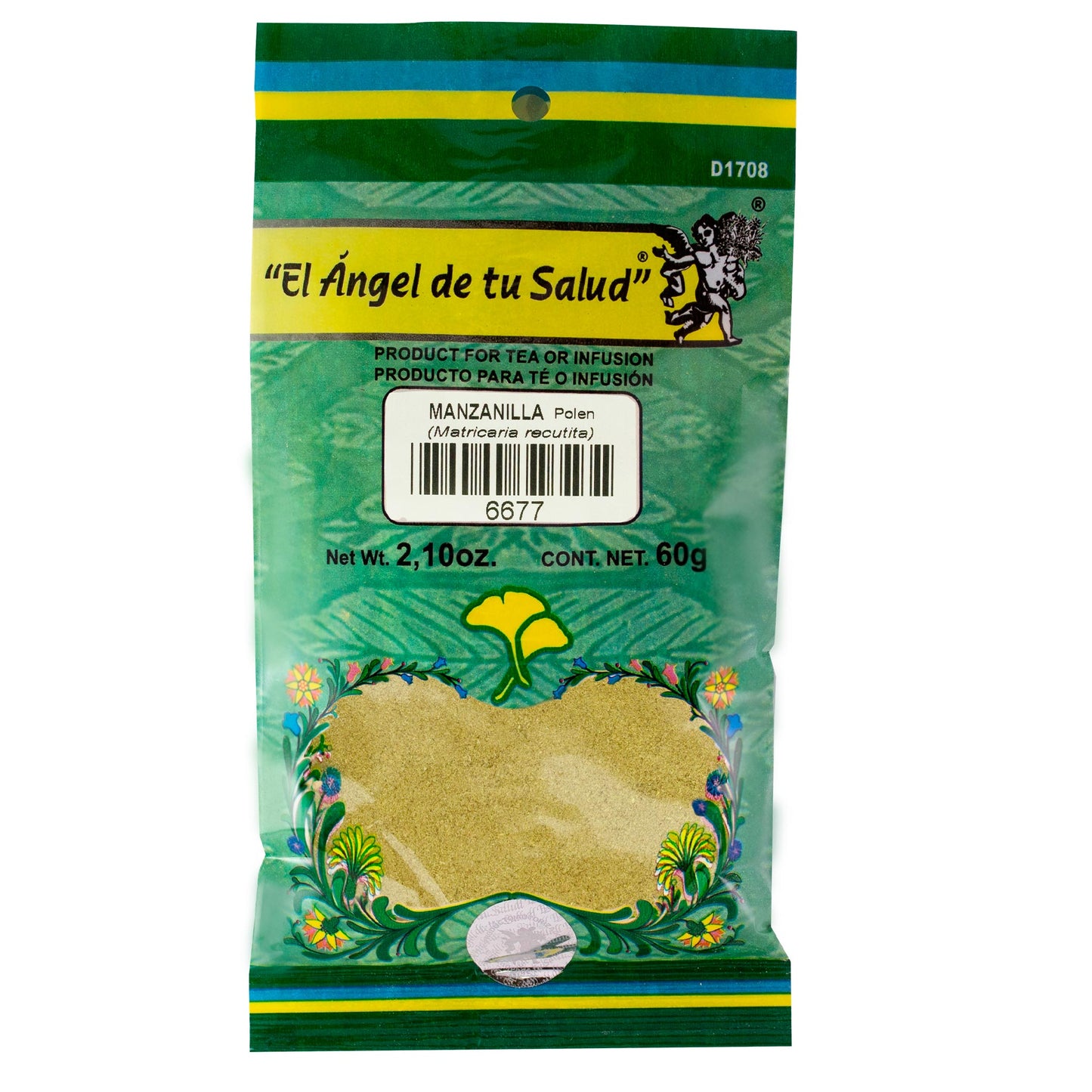 MANZANILLA Polen ™ Polvo bolsa verde 60g