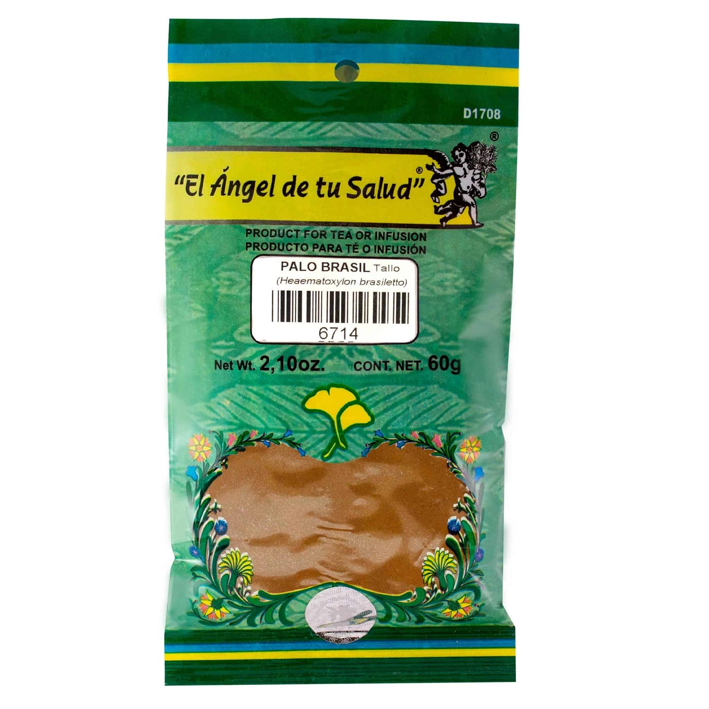 PALO BRASIL tallo ™ Polvo bolsa verde 60g