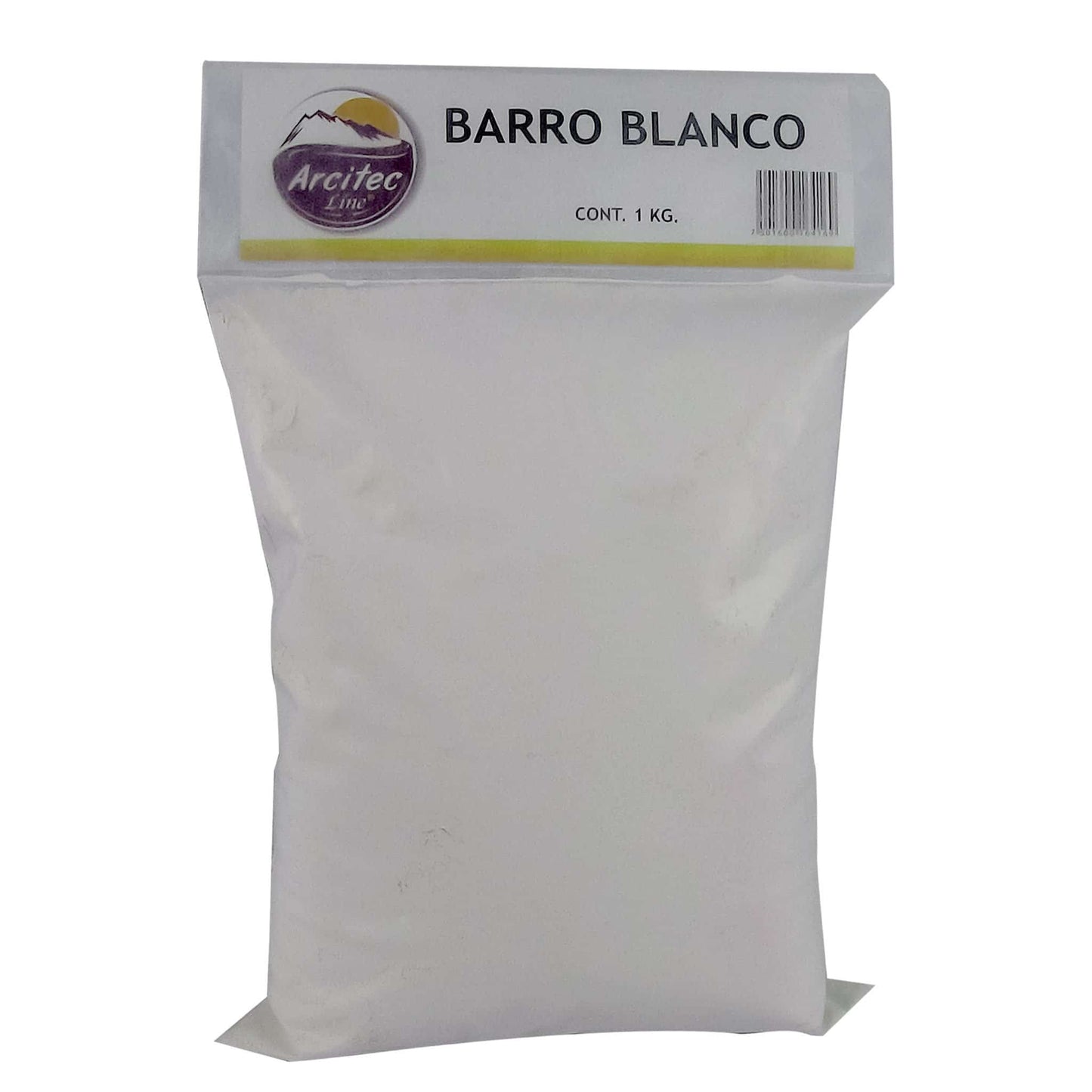 Polvo ARCITEC LINE ® barro blanco bolsa con 1Kg