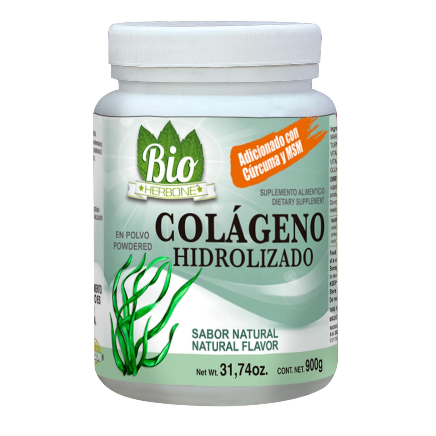 Polvo BIO HERBONE ® colágeno hidrolizado natural bote con 900g