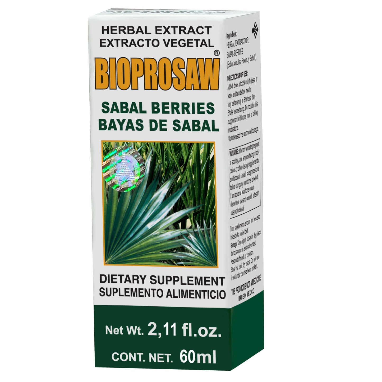 BIOPROSAW ® extracto vegetal 60ml