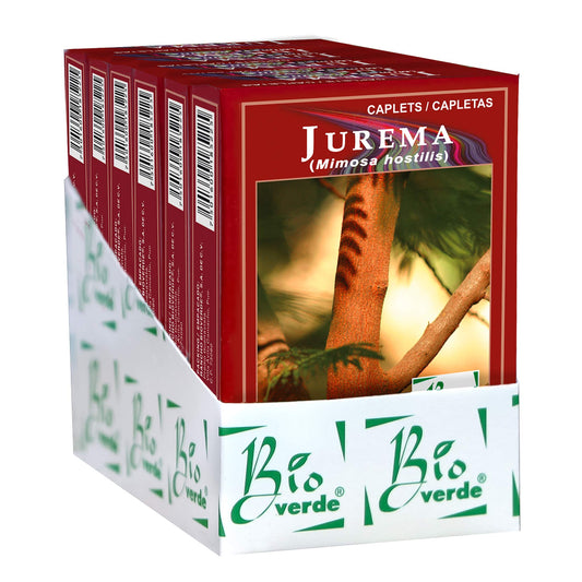 BIOVERDE ® capletas de jurema 6 cajas con 60