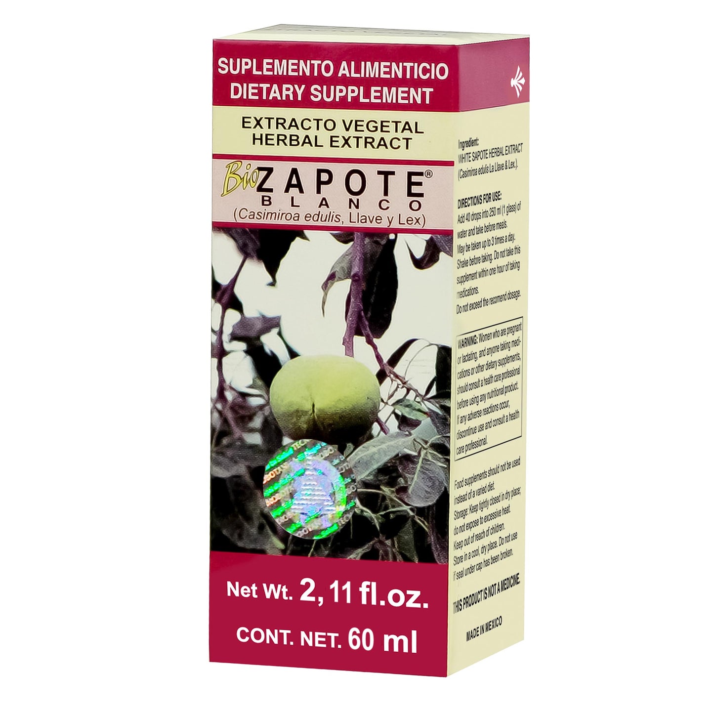 BIOZAPOTE BLANCO ® extracto vegetal 75ml
