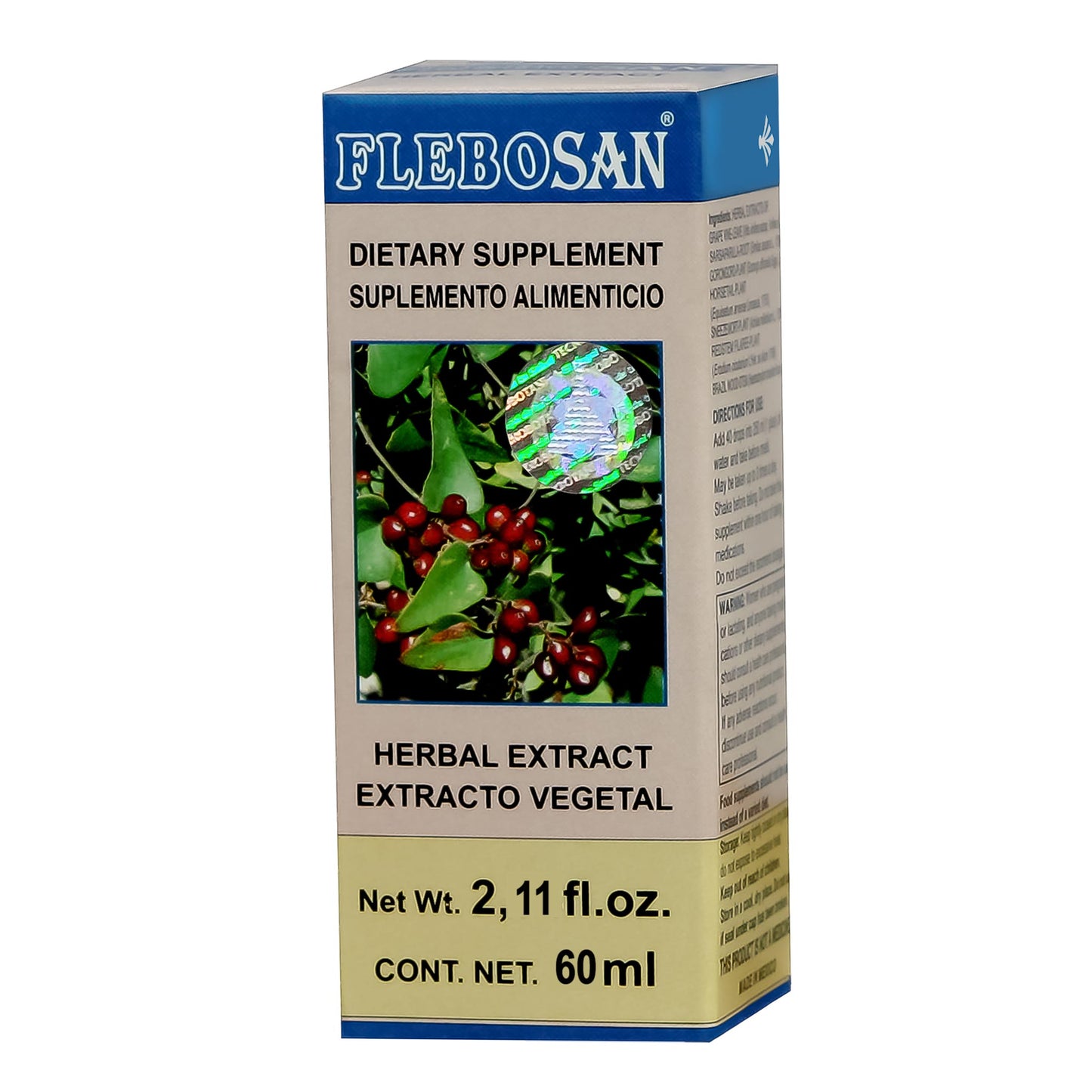 Extracto vegetal FLEBOSAN ® parra compuesta caja frasco gotero 60ml