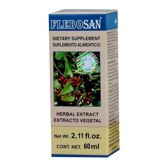 Extracto vegetal FLEBOSAN ® parra compuesta caja frasco gotero con 60ml