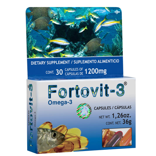 Cápsulas FORTOVIT-3 ® omega 3 caja blister 30u