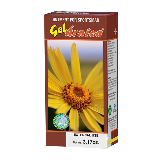 Ungüento GELÁRNICA ® aceite esencial de árnica caja tubo con 90g