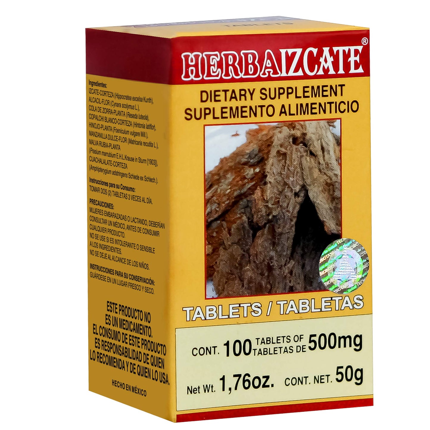 HERBAIZCATE ® 100 tabletas