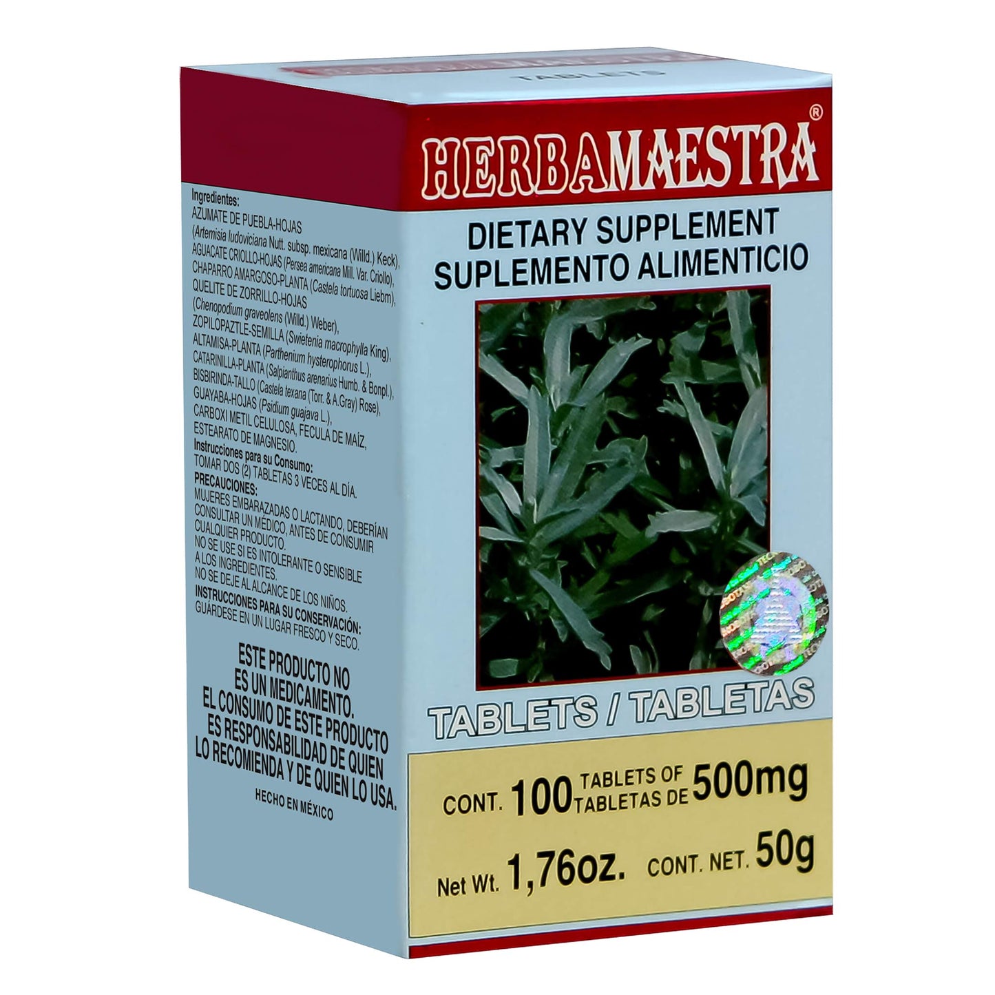 HERBAMAESTRA ® 100 tabletas