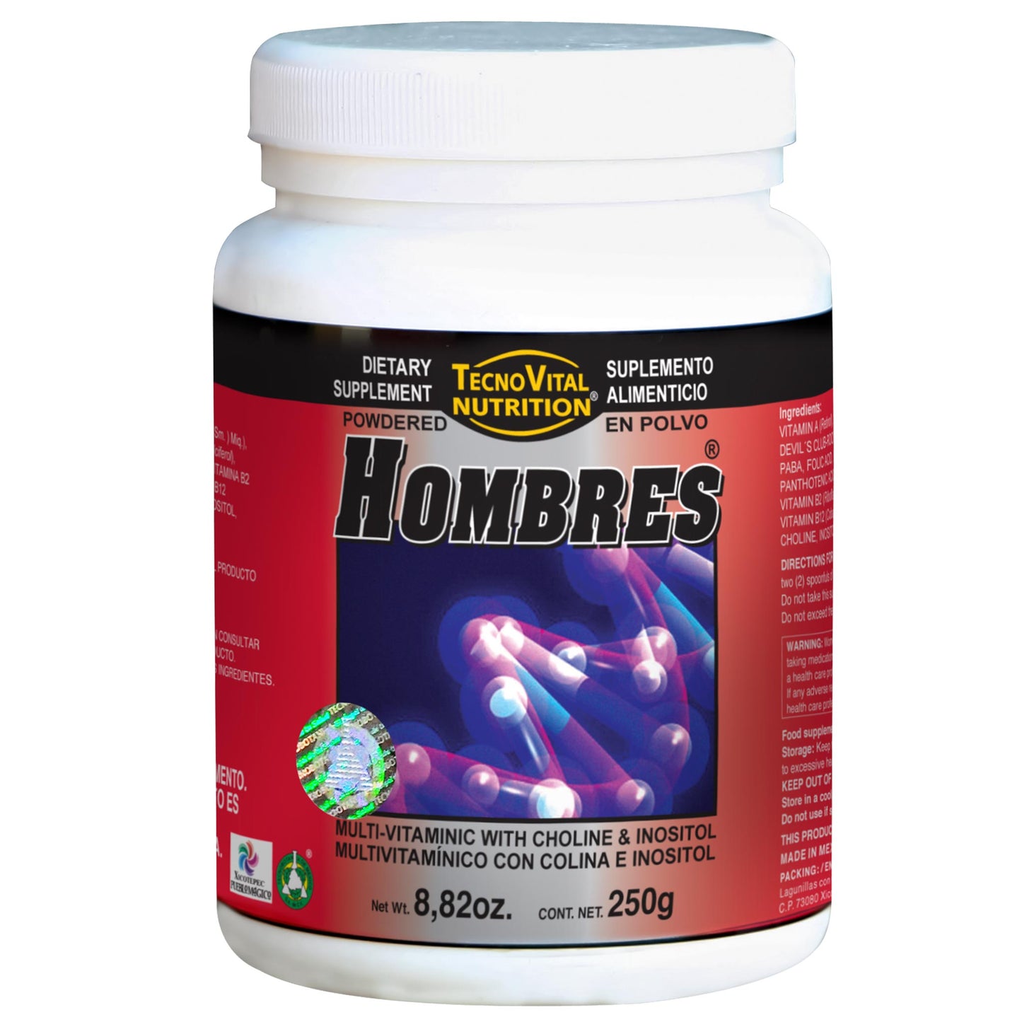 Polvo HOMBRES ® multivitaminico con colina e inositol frasco 250g