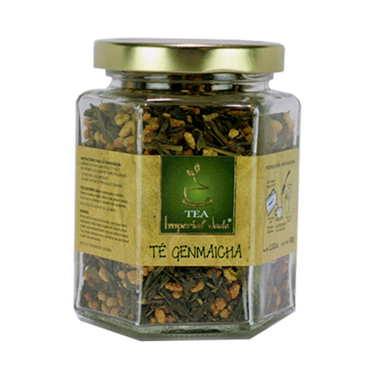 Té granulado IMPERIALJADE ® genmaicha frasco con 80g