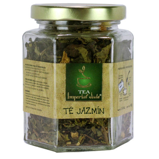 Té granulado IMPERIALJADE ® té verde con flor de jazmín frasco 40g