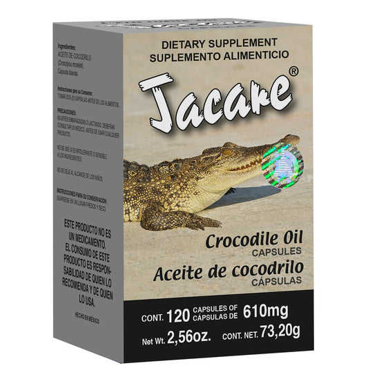 JACARE ® 120 cápsulas de aceite cocodrilo