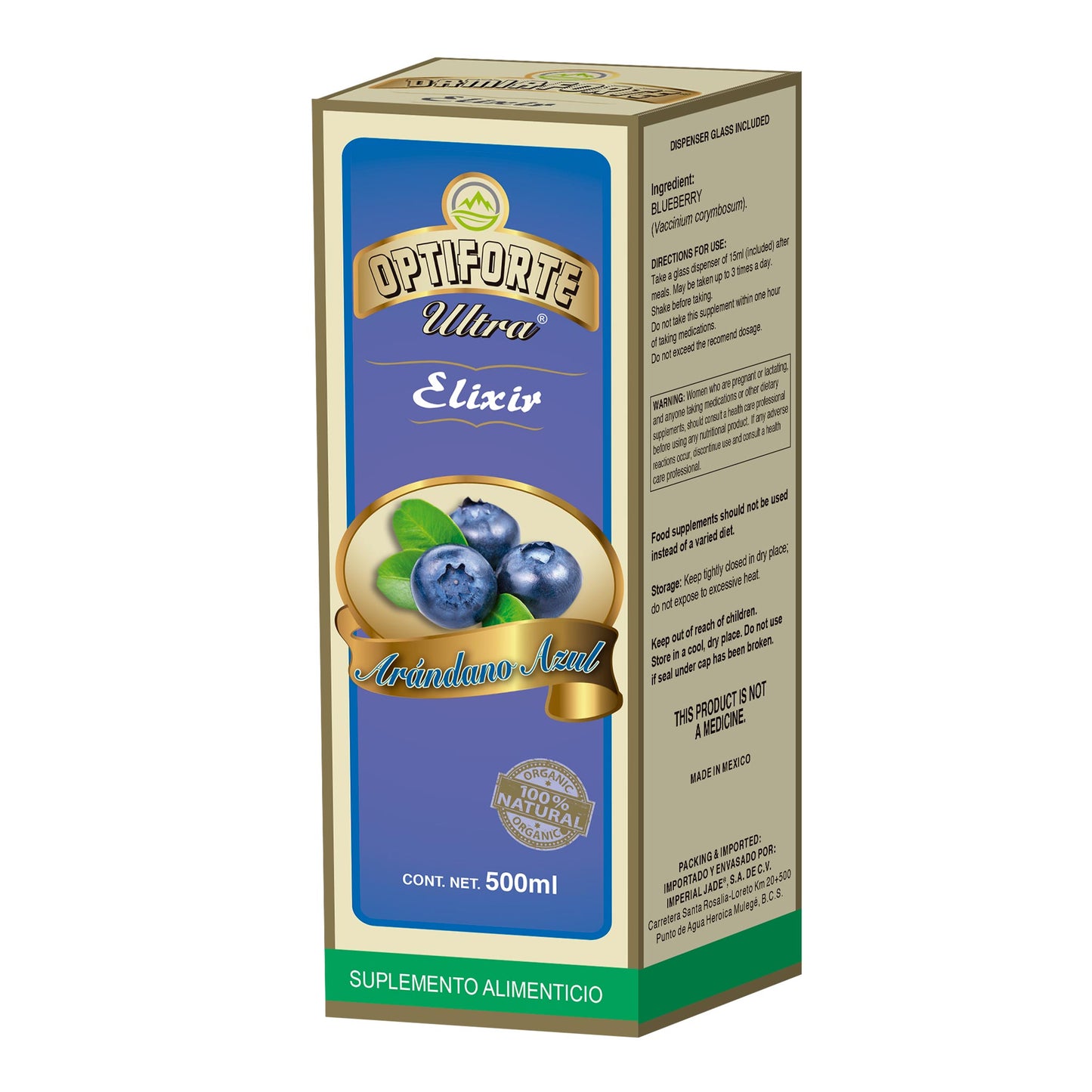 OPTIFORTE ULTRA ® elixir de arándano azul 500ml