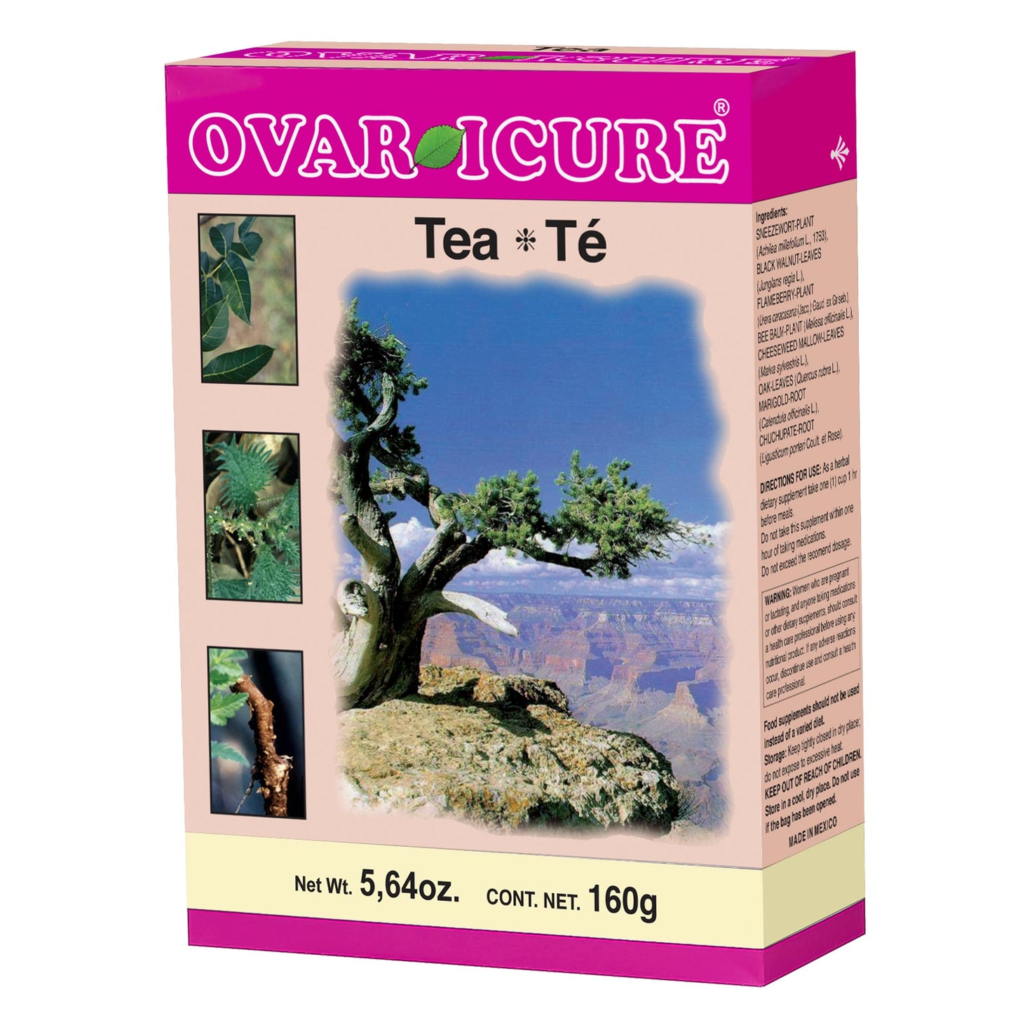 Té granulado OVARICURE ® milenrama compuesta caja con 160g