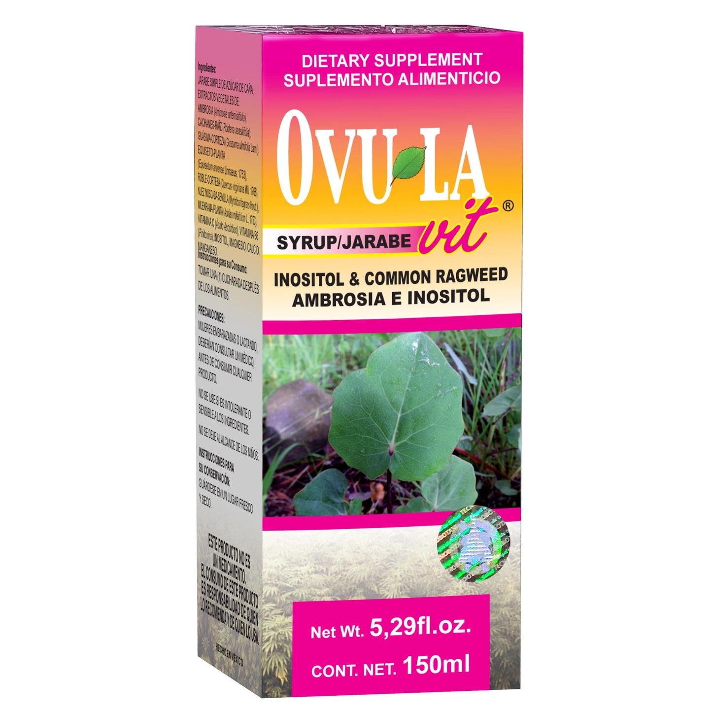 Jarabe OVULAVIT ® ambrosia e inositol caja frasco 150ml