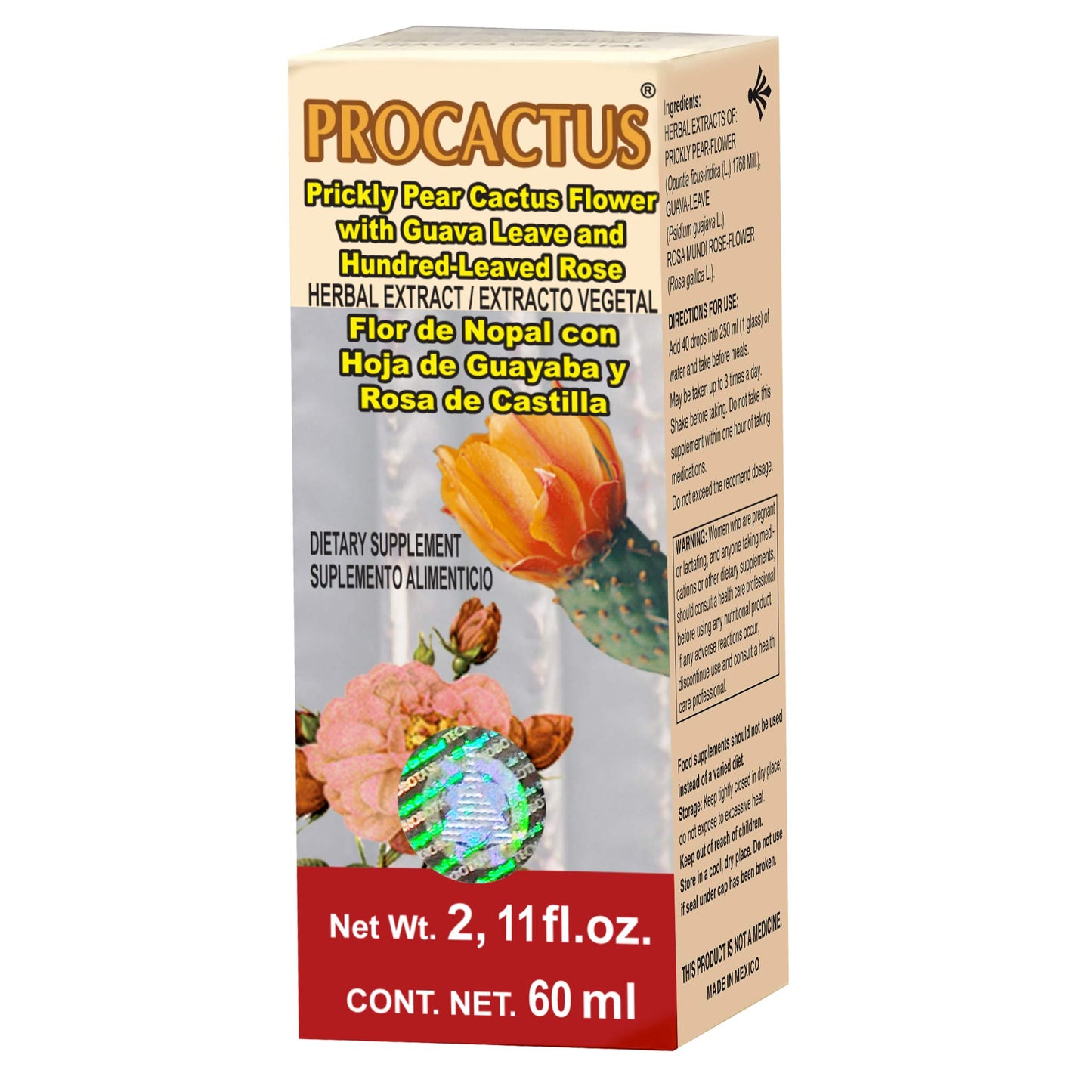 PROCACTUS ® extracto vegetal 60ml