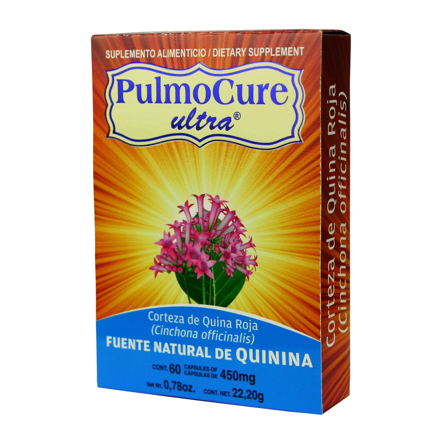 Cápsulas PULMOCURE ULTRA® quina roja caja blister 60u