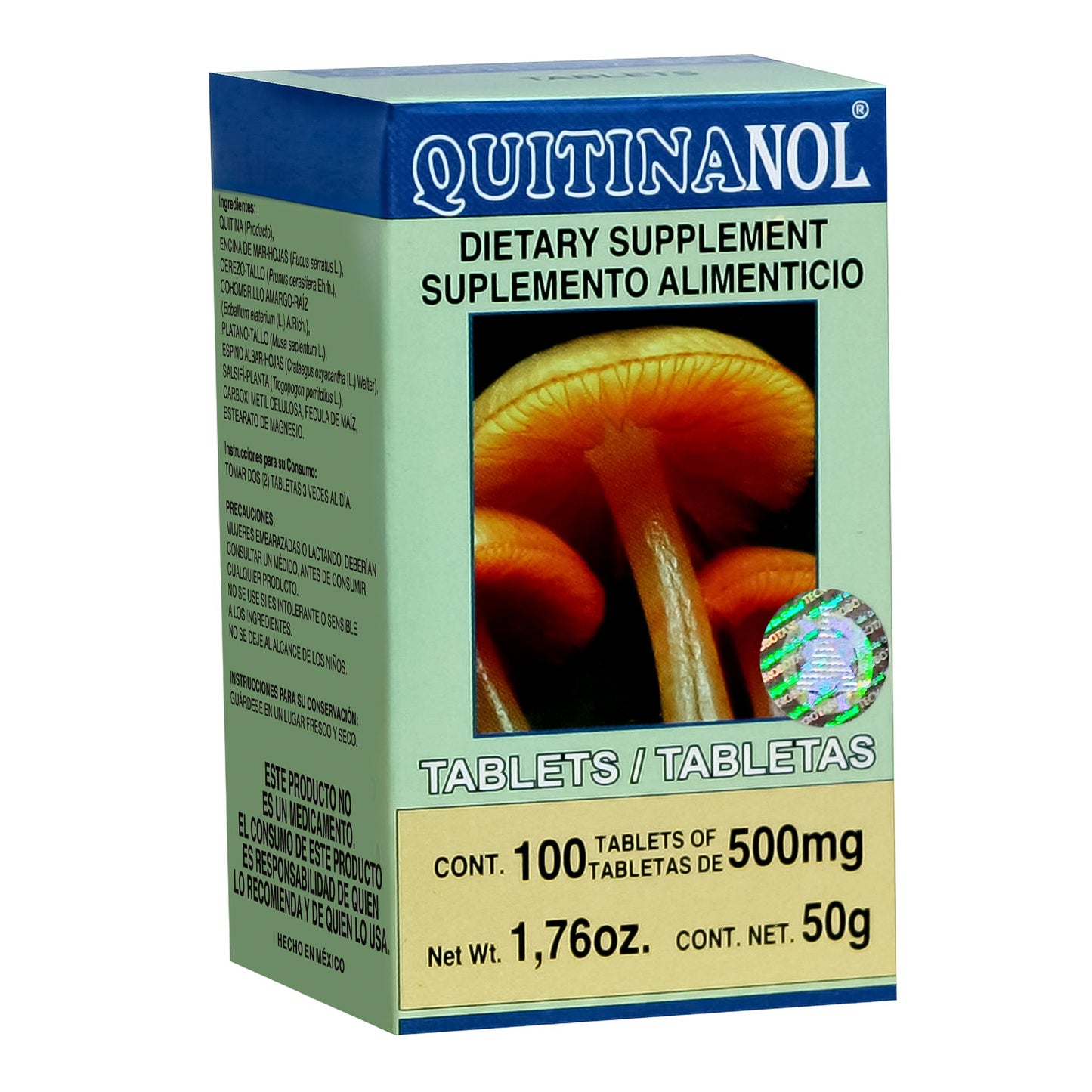 QUITINANOL ® 100 tabletas