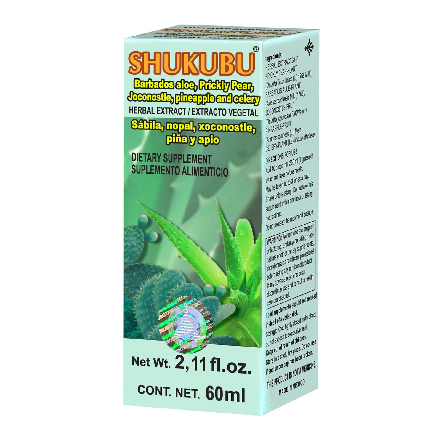SHUKUBU ® extracto vegetal 60ml