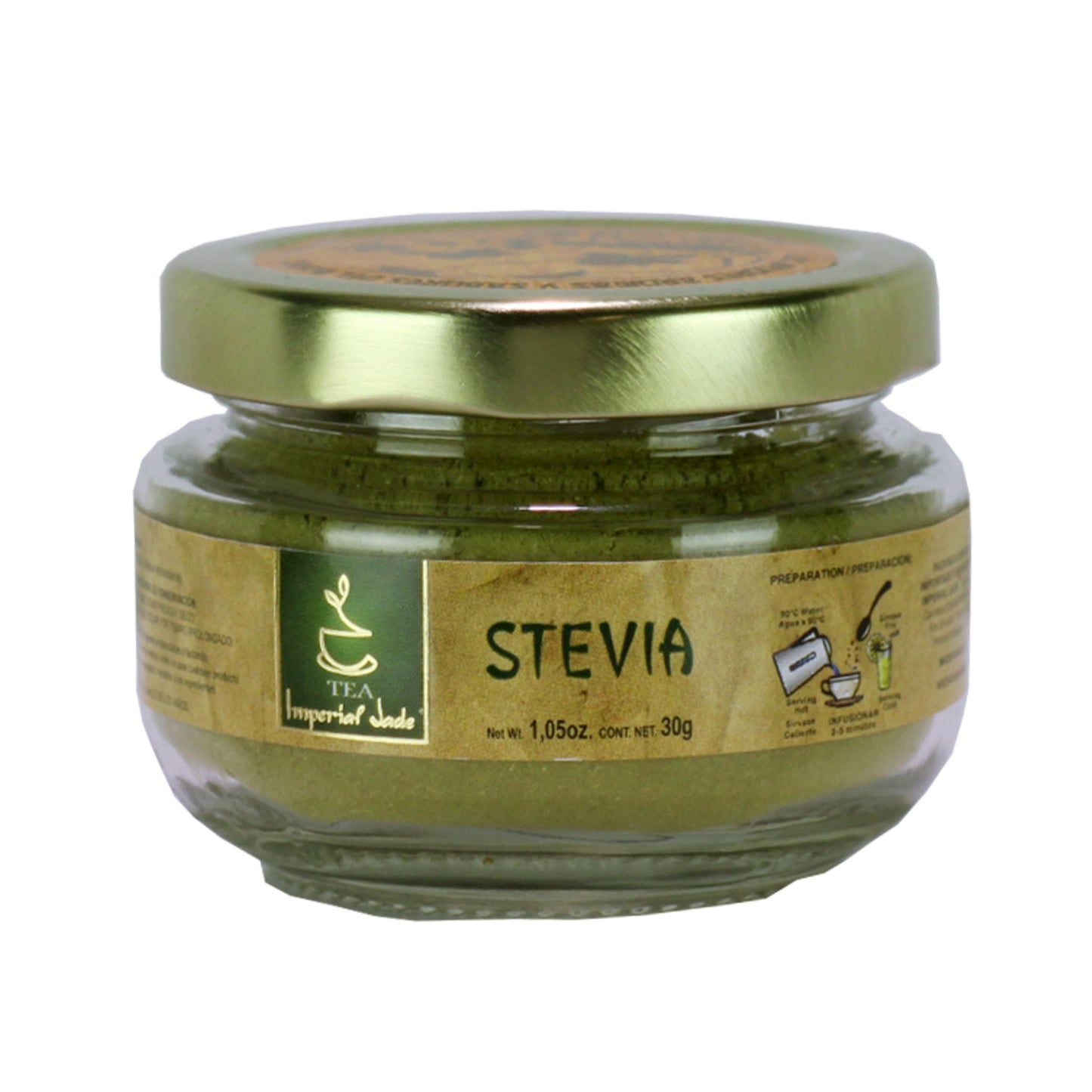 IMPERIAL JADE ® té stevia hojas frasco 30g