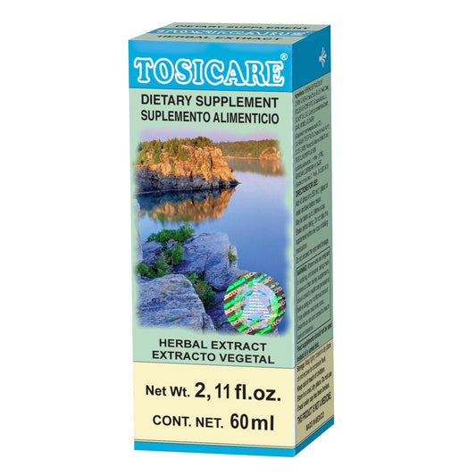 Extracto vegetal TOSICARE® eucalipto compuesto caja frasco gotero 60ml