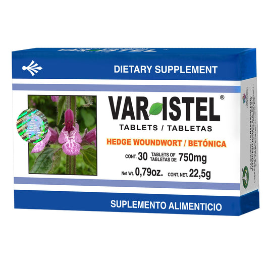 Tabletas VARISTEL ® betónica caja blister con 30 tabs