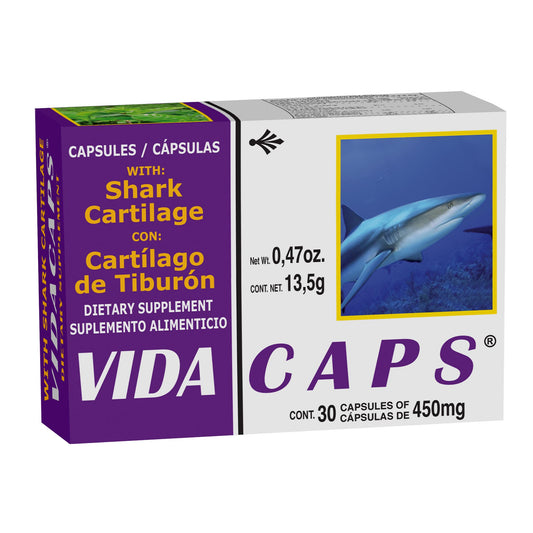 Cápsulas VIDACAPS ®  cartílago  tiburón caja blister con 30 cáps