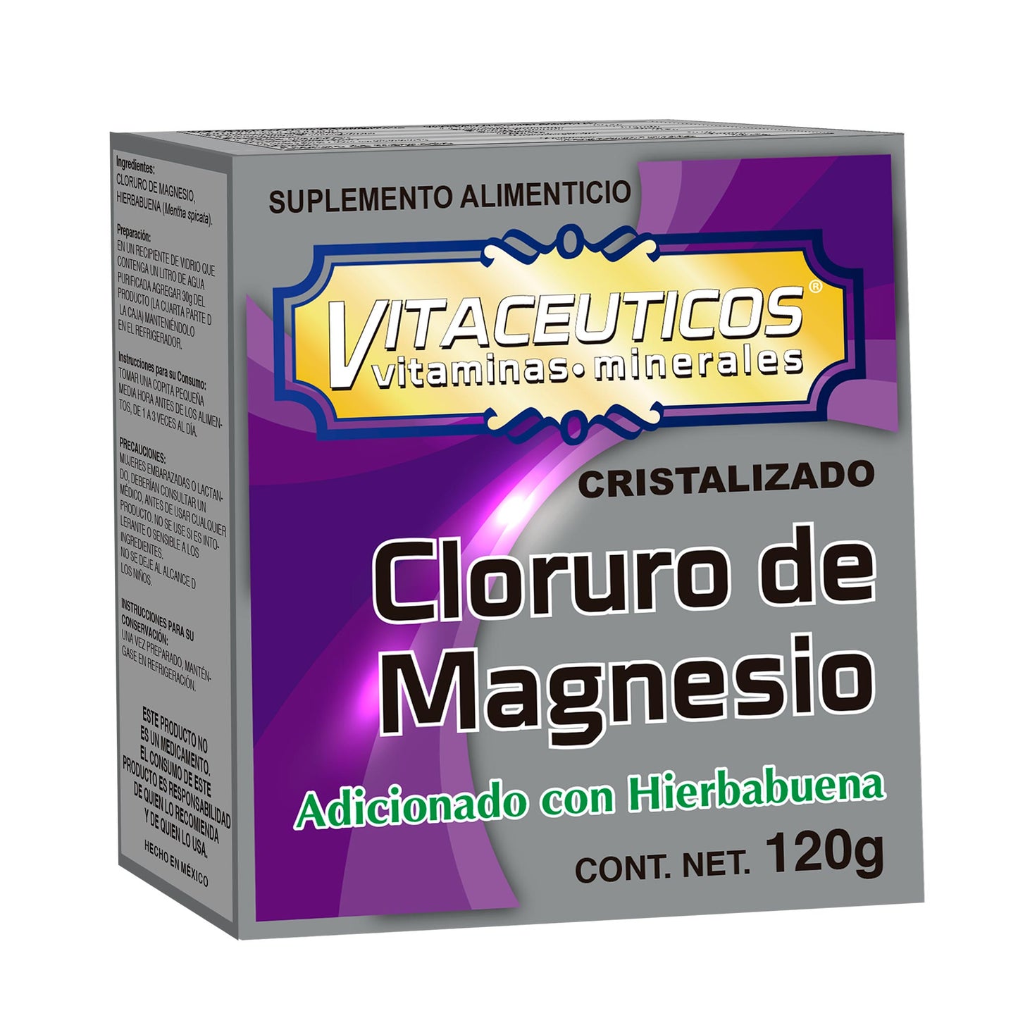 VITACEUTICOS ® polvo de cloruro de magnesio 120g