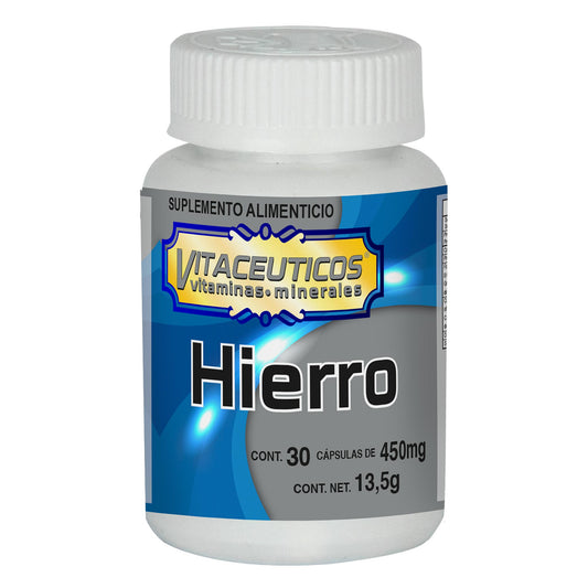 Cápsulas VITACÉUTICOS ® hierro frasco 30u