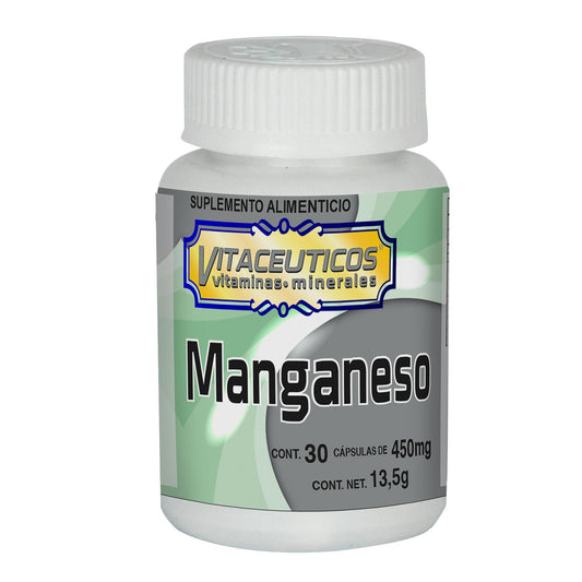 Cápsulas VITACÉUTICOS ® manganeso frasco 30u