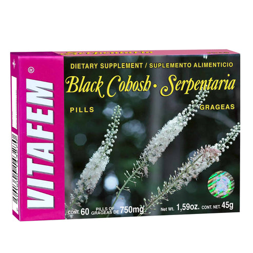 Grageas VITAFEM® serpentaria y licorice caja blister 60 – El Ángel de ...