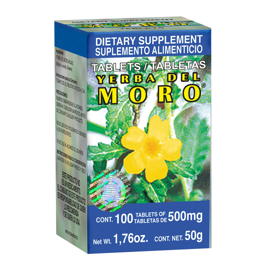 Tabletas YERBA DEL MORO ® yerba del moro caja frasco 100u